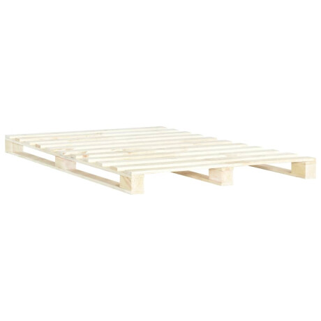 vidaXL Bedframe pallet massief grenenhout 180x200 cm afbeelding2 - 1