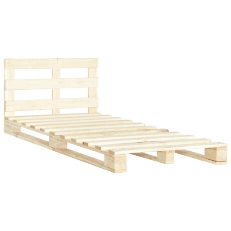vidaXL Bedframe pallet massief grenenhout 120x200 cm afbeelding2 - 1