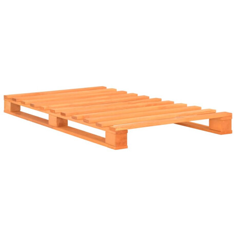 vidaXL Bedframe pallet massief grenenhout bruin 90x200 cm afbeelding2 - 1