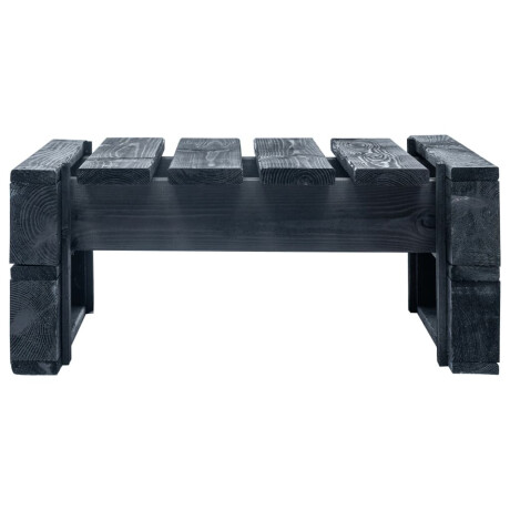 vidaXL Tuinhocker pallet hout zwart afbeelding2 - 1