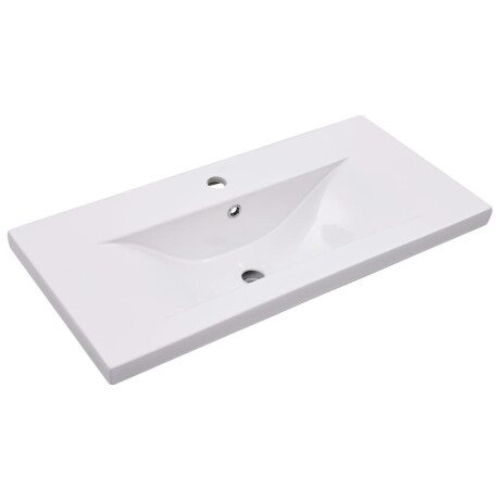 vidaXL Inbouwwastafel 81x39,5x18,5 cm keramiek wit afbeelding2 - 1