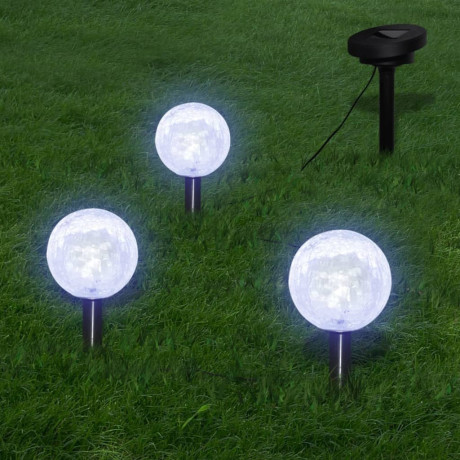 vidaXL Tuinlampen 6 st LED met grondankers en zonnepanelen afbeelding2 - 1