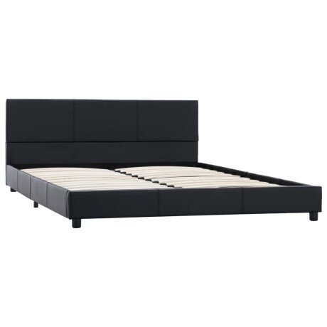 vidaXL Bedframe kunstleer zwart 120x200 cm afbeelding2 - 1