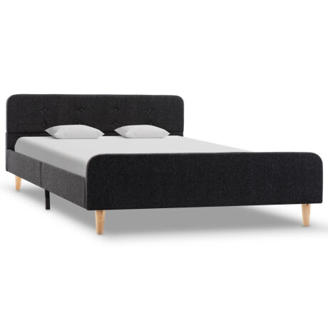 vidaXL Bedframe jute donkergrijs 120x200 cm afbeelding2 - 1