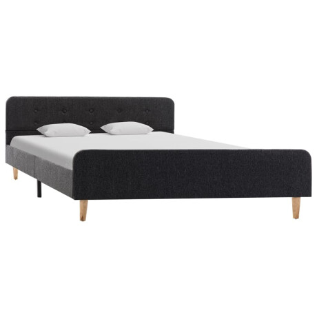 vidaXL Bedframe jute donkergrijs 160x200 cm afbeelding2 - 1