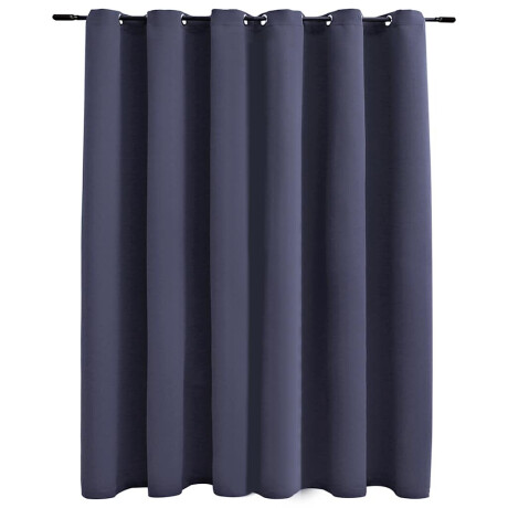 vidaXL Gordijn verduisterend met metalen ringen 290x245 cm antraciet afbeelding2 - 1