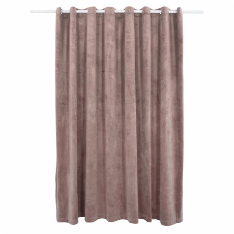 vidaXL Gordijn verduisterend met ringen 290x245 cm fluweel antiekroze afbeelding2 - 1