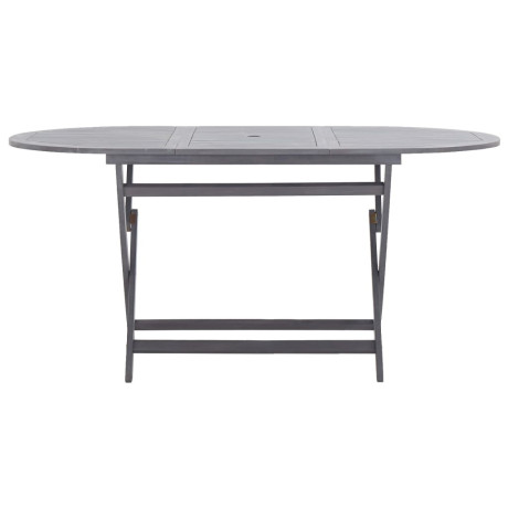 vidaXL Tuintafel inklapbaar 160x85x75 cm massief acaciahout afbeelding2 - 1