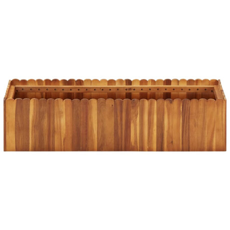 vidaXL Plantenbak verhoogd 100x30x25 cm massief acaciahout afbeelding2 - 1