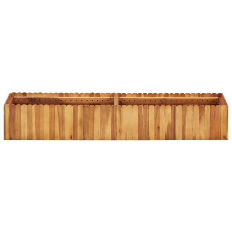 vidaXL Plantenbak verhoogd 150x30x25 cm massief acaciahout afbeelding2 - 1