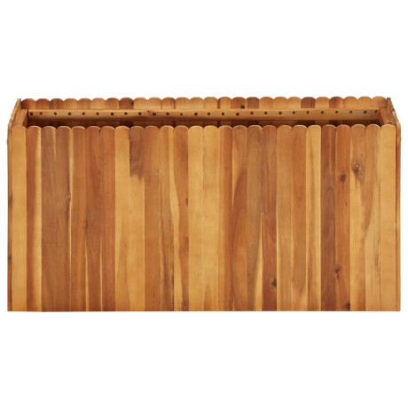 vidaXL Plantenbak verhoogd 100x30x50 cm massief acaciahout afbeelding2 - 1