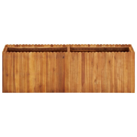 vidaXL Plantenbak verhoogd 150x30x50 cm massief acaciahout afbeelding2 - 1