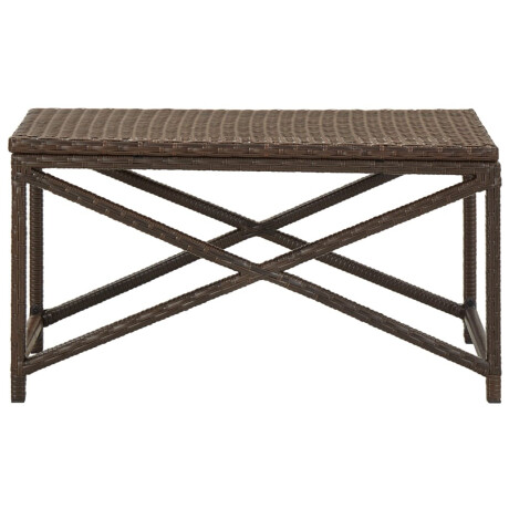 vidaXL Tuinbank 80 cm poly rattan bruin afbeelding2 - 1