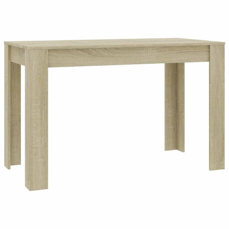 vidaXL Eettafel 120x60x76 cm bewerkt hout sonoma eikenkleurig afbeelding2 - 1