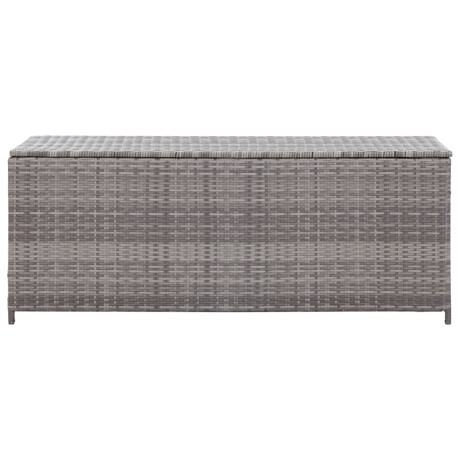 vidaXL Tuinbox 120x50x60 cm poly rattan grijs afbeelding2 - 1