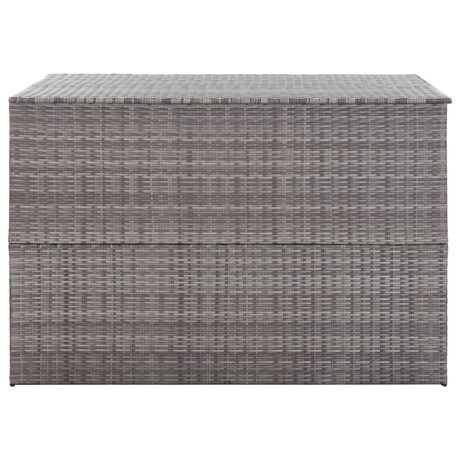 vidaXL Tuinbox 150x100x100 cm poly rattan grijs afbeelding2 - 1