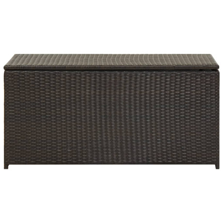 vidaXL Tuinbox 100x50x50 cm poly rattan bruin afbeelding2 - 1