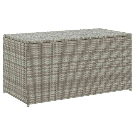 vidaXL Tuinbox 100x50x50 cm poly rattan grijs afbeelding2 - 1