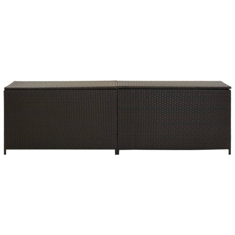 vidaXL Tuinbox 200x50x60 cm poly rattan bruin afbeelding2 - 1