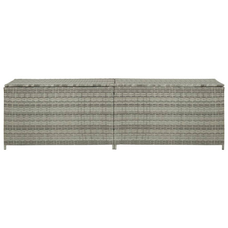 vidaXL Tuinbox 200x50x60 cm poly rattan grijs afbeelding2 - 1