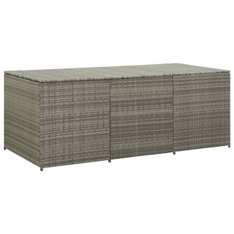 vidaXL Tuinbox 180x90x70 cm poly rattan grijs afbeelding2 - 1