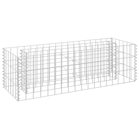vidaXL Gabion plantenbak verhoogd 90x30x30 cm gegalvaniseerd staal afbeelding2 - 1