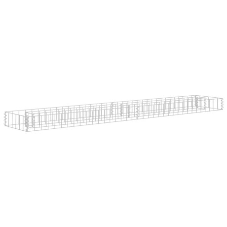 vidaXL Gabion plantenbak verhoogd 180x30x10 cm gegalvaniseerd staal afbeelding2 - 1