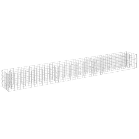 vidaXL Gabion plantenbak verhoogd 270x30x30 cm gegalvaniseerd staal afbeelding2 - 1