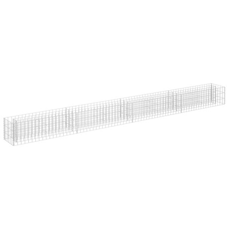 vidaXL Gabion plantenbak verhoogd 360x30x30 cm gegalvaniseerd staal afbeelding2 - 1