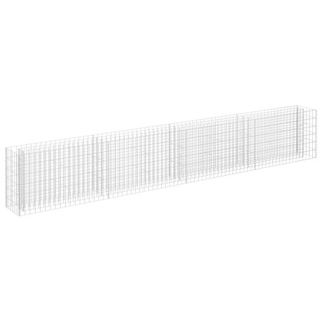 vidaXL Gabion plantenbak verhoogd 360x30x60 cm gegalvaniseerd staal afbeelding2 - 1