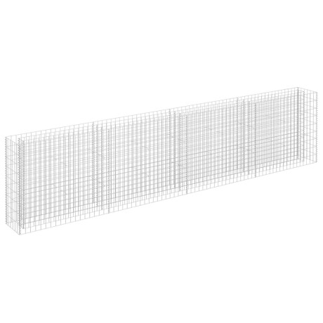 vidaXL Gabion plantenbak verhoogd 360x30x90 cm gegalvaniseerd staal afbeelding2 - 1