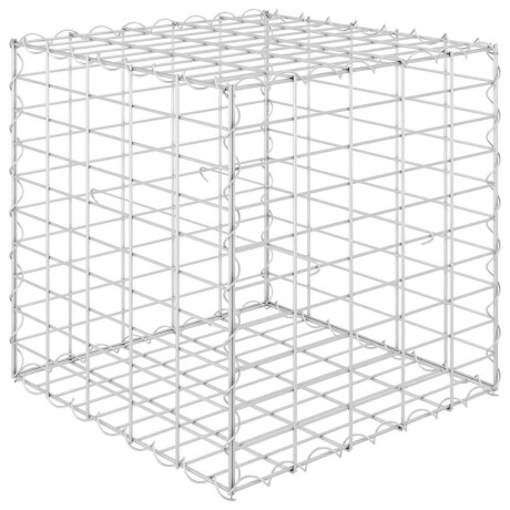 vidaXL Gabion plantenbak verhoogd kubus 50x50x50 cm staaldraad afbeelding2 - 1