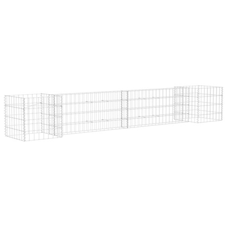 vidaXL Gabion plantenbak H-vormig 260x40x40 cm staaldraad afbeelding2 - 1