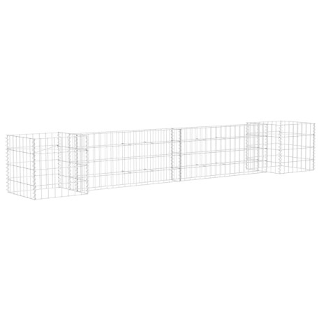 vidaXL Gabion plantenbak H-vormig 260x40x40 cm staaldraad afbeelding2 - 1