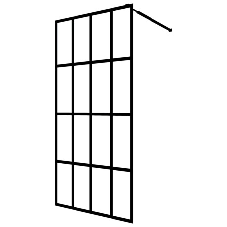 vidaXL Inloopdouchewand 118x190 cm transparant gehard glas afbeelding2 - 1