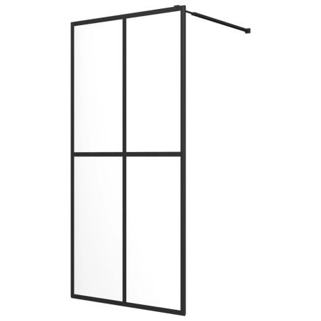 vidaXL Inloopdouchewand 100x195 cm transparant gehard glas afbeelding2 - 1