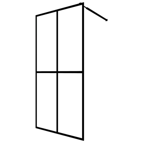 vidaXL Inloopdouchewand 118x190 cm mat gehard glas afbeelding2 - 1