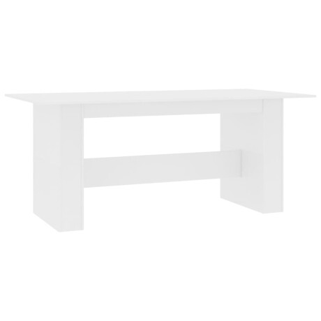 vidaXL Eettafel 180x90x76 cm bewerkt hout wit afbeelding2 - 1