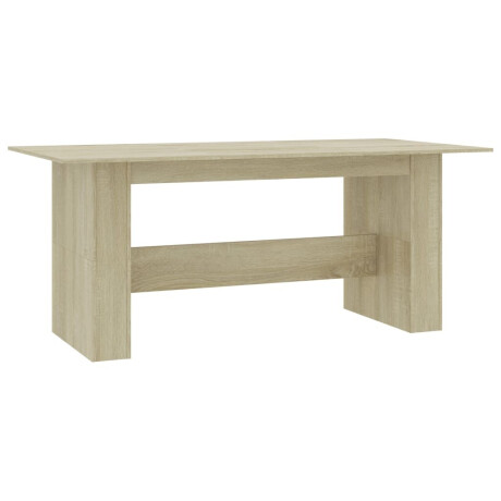 vidaXL Eettafel 180x90x76 cm bewerkt hout sonoma eikenkleurig afbeelding2 - 1