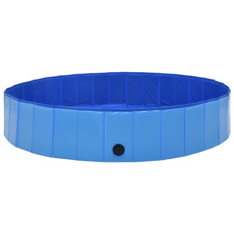vidaXL Hondenzwembad inklapbaar 160x30 cm PVC blauw afbeelding2 - 1