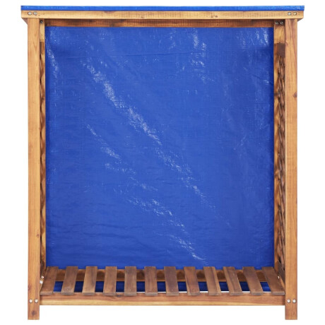 vidaXL Haardhoutopslag 105x38x115 cm massief acaciahout afbeelding2 - 1