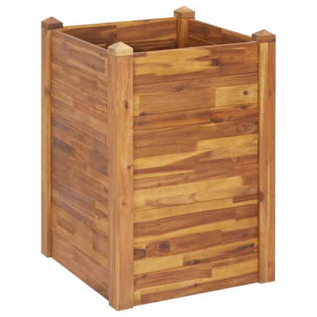 vidaXL Plantenbak verhoogd 60x60x84 cm massief acaciahout afbeelding2 - 1