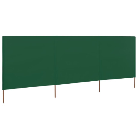 vidaXL Windscherm 3-panelen 400x160 cm stof groen afbeelding2 - 1