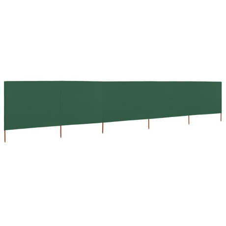 vidaXL Windscherm 5-panelen 600x160 cm stof groen afbeelding2 - 1