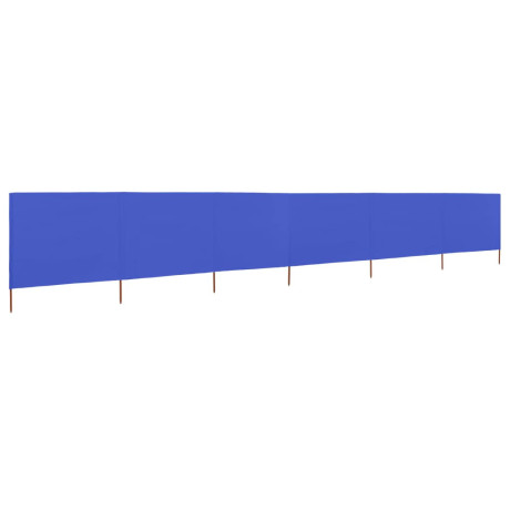 vidaXL Windscherm 6-panelen 800x80 cm stof azuurblauw afbeelding2 - 1