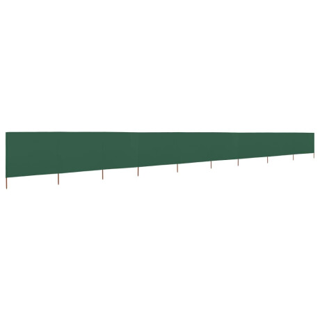vidaXL Windscherm 9-panelen 1200x80 cm stof groen afbeelding2 - 1