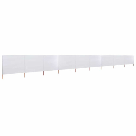 vidaXL Windscherm 9-panelen 1200x160 cm stof zandwit afbeelding2 - 1