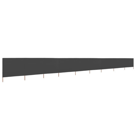 vidaXL Windscherm 9-panelen 1200x160 cm stof antraciet afbeelding2 - 1