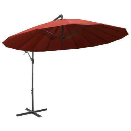 vidaXL Zweefparasol met aluminium paal 3 m terracotta afbeelding2 - 1