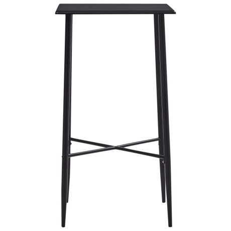 vidaXL Bartafel 60x60x111 cm MDF zwart afbeelding2 - 1